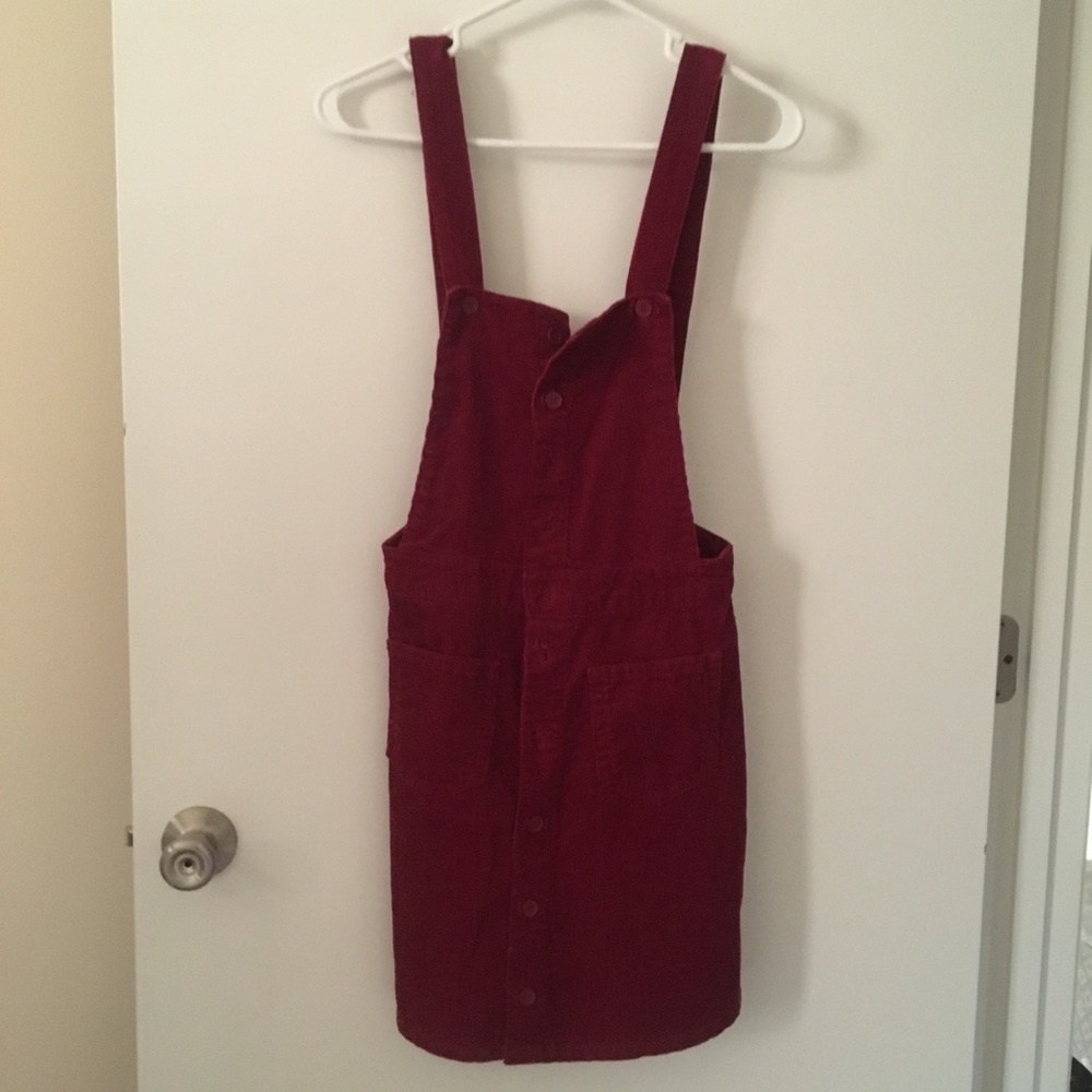Dark red corduroy jumper